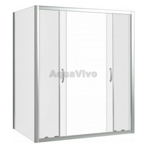 Душевой уголок Good Door Infinity WTW-TD+SP-C-CH 150x90, стекло прозрачное, профиль хром - фото 1