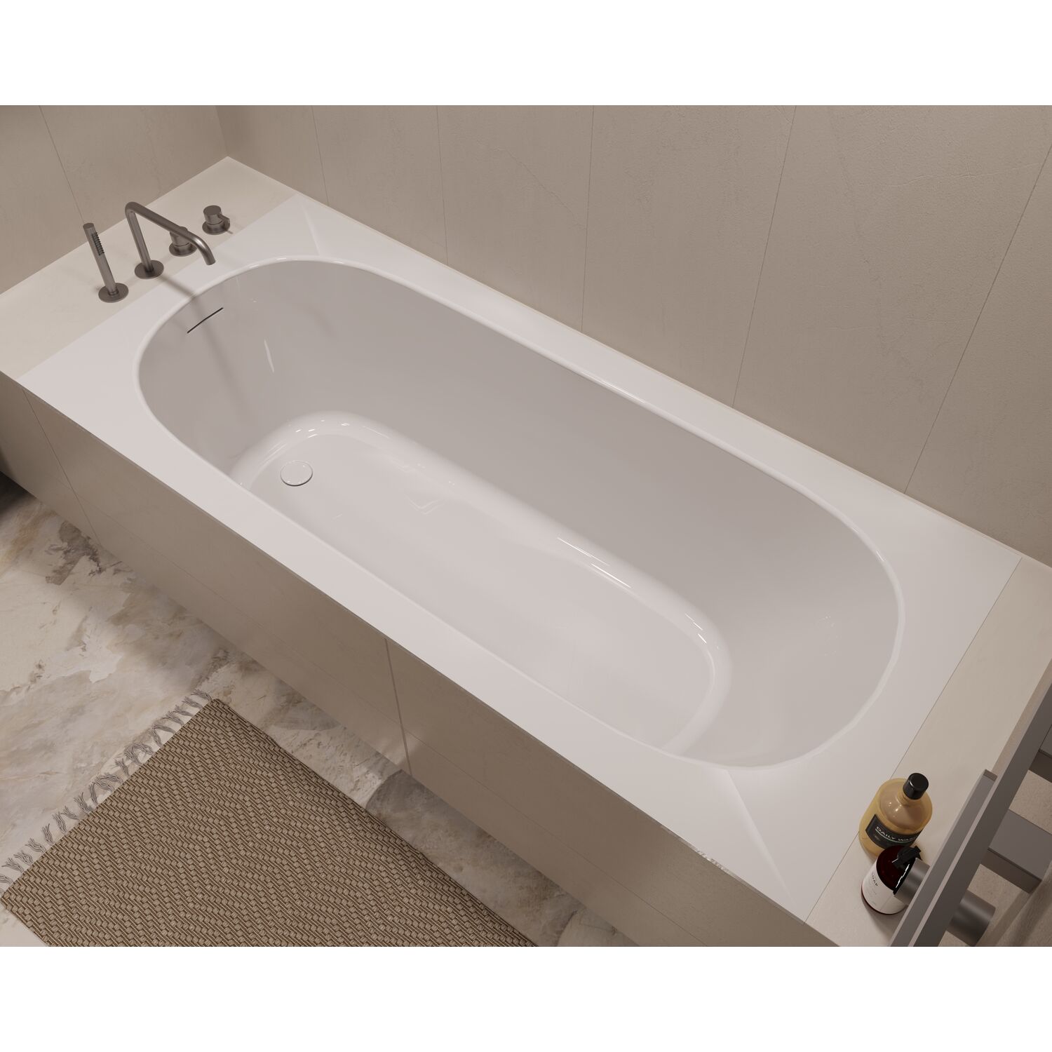 Ванна Vincea VBT-710-1700 170x75 акриловая, цвет белый - фото 1