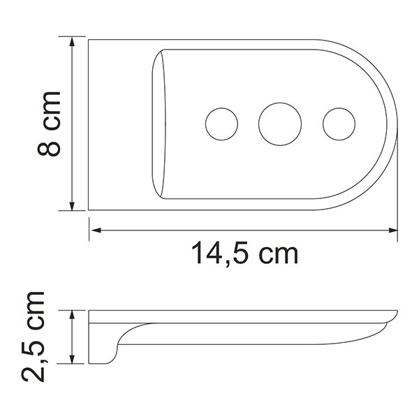 Мыльница WasserKRAFT Kammel K-8369WHITE, цвет белый - фото 1