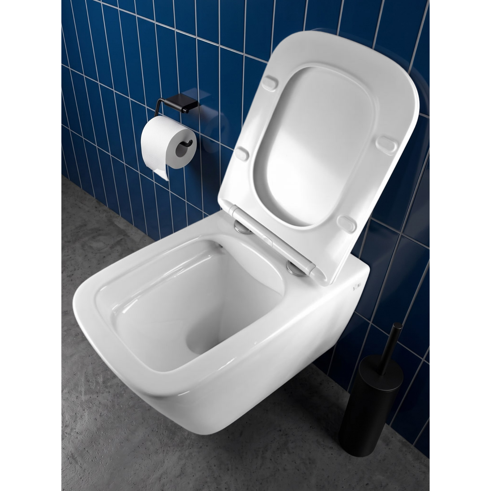 Комплект: Инсталляция JK04054+Кнопка JK023543BM черный+Verna JK3021022 белый унитаз