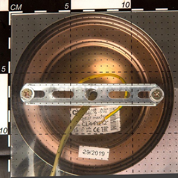 Подвесной светильник Citilux Фасет CL441212, арматура бронза, плафон стекло прозрачное, 20х20 см