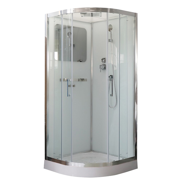 Душевая кабина CeruttiSPA Viva 101 100x100, стекло прозрачное, профиль хром