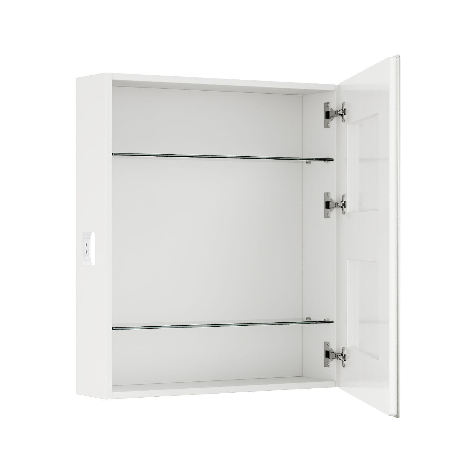 Шкаф-зеркало Оника Орби 70, с подсветкой и диммером, цвет белый - фото 1