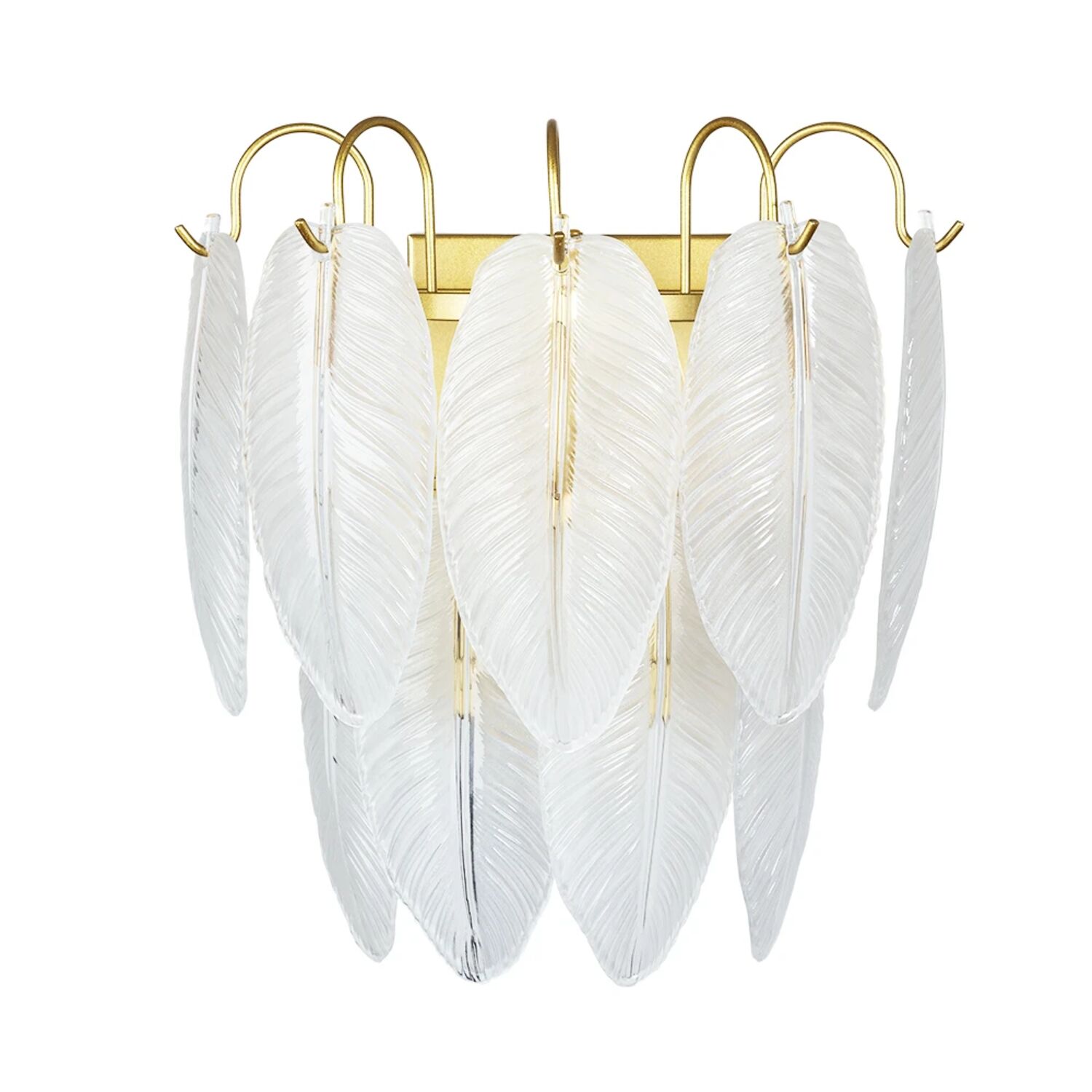Настенный светильник Arte Lamp Evie A4052AP-2SG, арматура матовое золото, плафон стекло белое