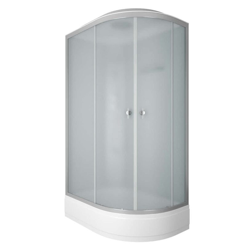 Душевая кабина Niagara Eco NG-3324-14 L 120х80, левая, стекло матовое, профиль серебро, с крышей - фото 1