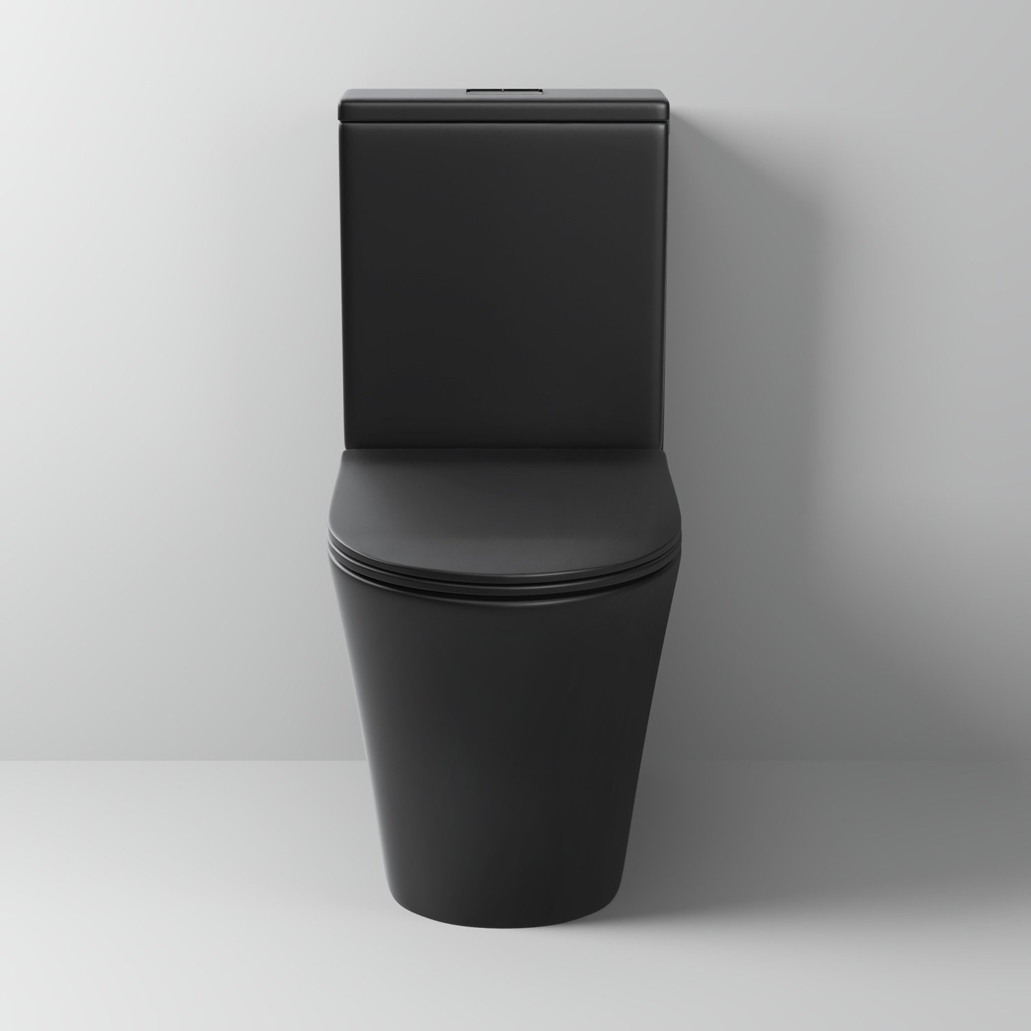Унитаз Grossman GR-4458 BMS напольный, безободковый, с сиденьем микролифт, цвет черный матовый - фото 1
