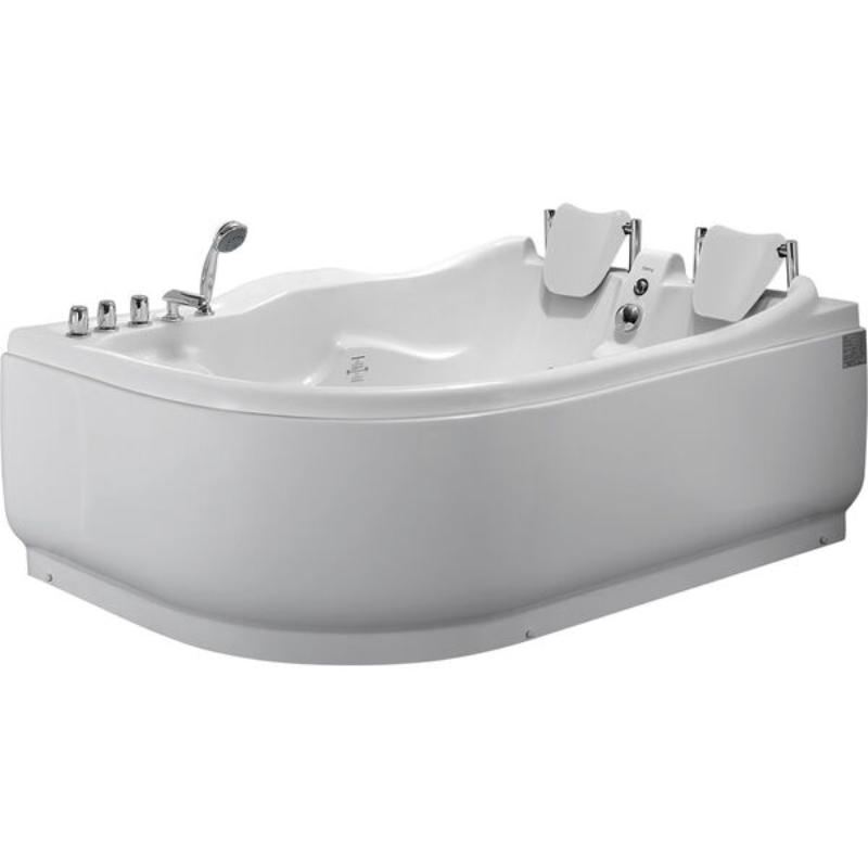Ванна Gemy G9083 B R 180x121 акриловая, правая, с гидромассажем и хромотерапией, цвет белый