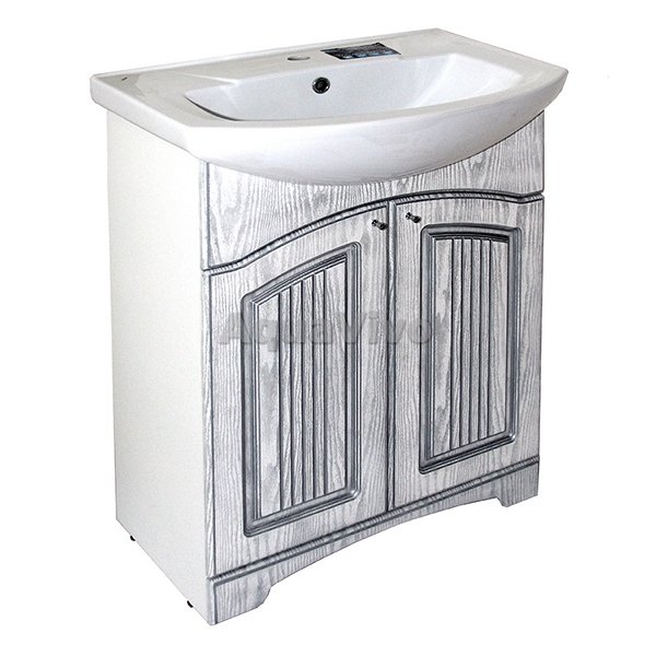 Мебель для ванной Mixline Крит 65, цвет патина серебро - фото 1