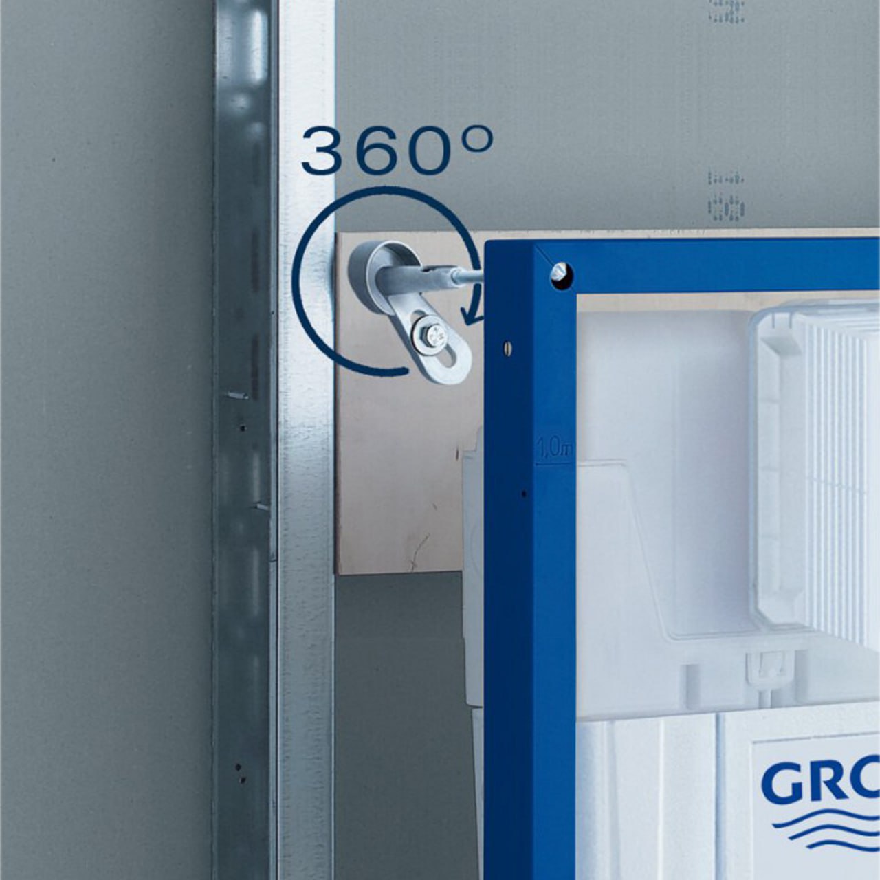 Комплект: Инсталляция Grohe 4 в 1 38929000 кнопка хром+Verna JK3021022 белый унитаз