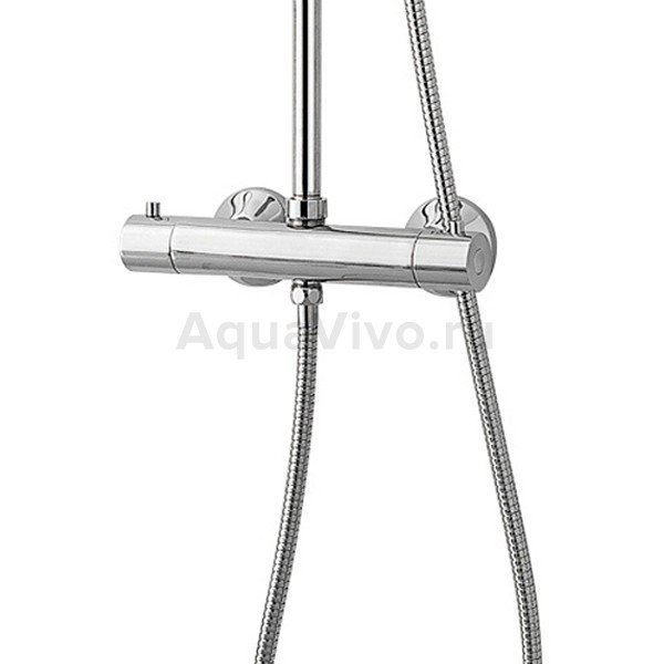 Душевая стойка RGW Shower Panels SP-21 с верхним душем и термостатическим смесителем, цвет хром - фото 1