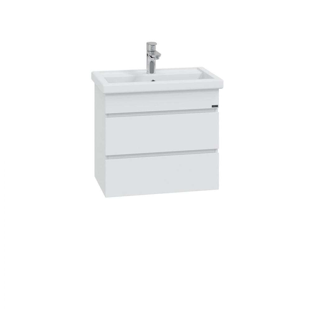 Тумба под раковину Санта Марс 60 подвесная, с 2 ящиками, цвет белый - фото 1