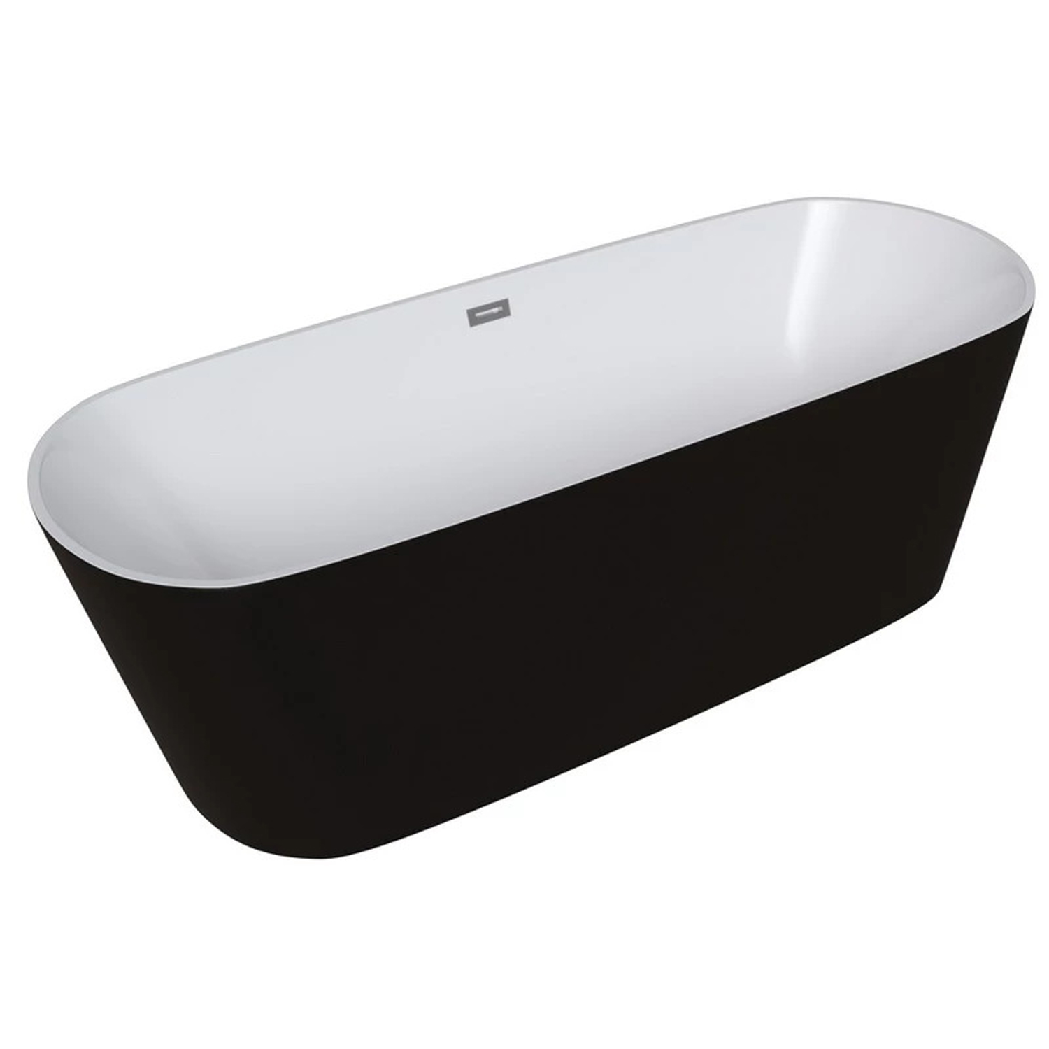 Ванна Grossman Forta GR-2601B 170х70 цвет черный глянцевый / белый