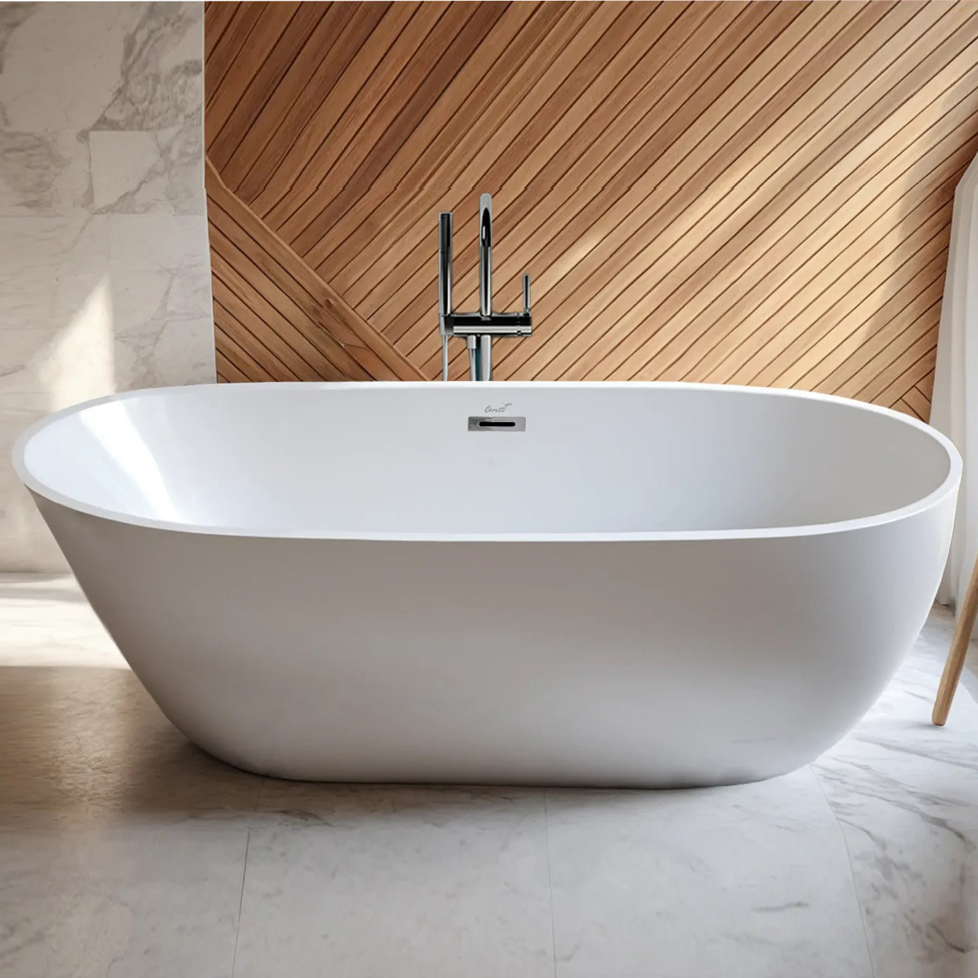Ванна CeruttiSPA Mimi MW CT10504 170x80 акриловая, цвет белый матовый - фото 1