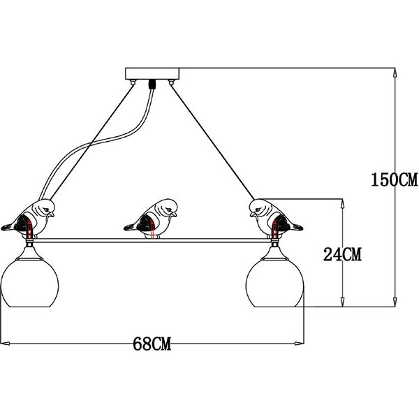 Подвесная люстра Arte Lamp Gemelli A2150SP-5WG, арматура белая / золото, плафоны стекло белое, 68х68 см - фото 1