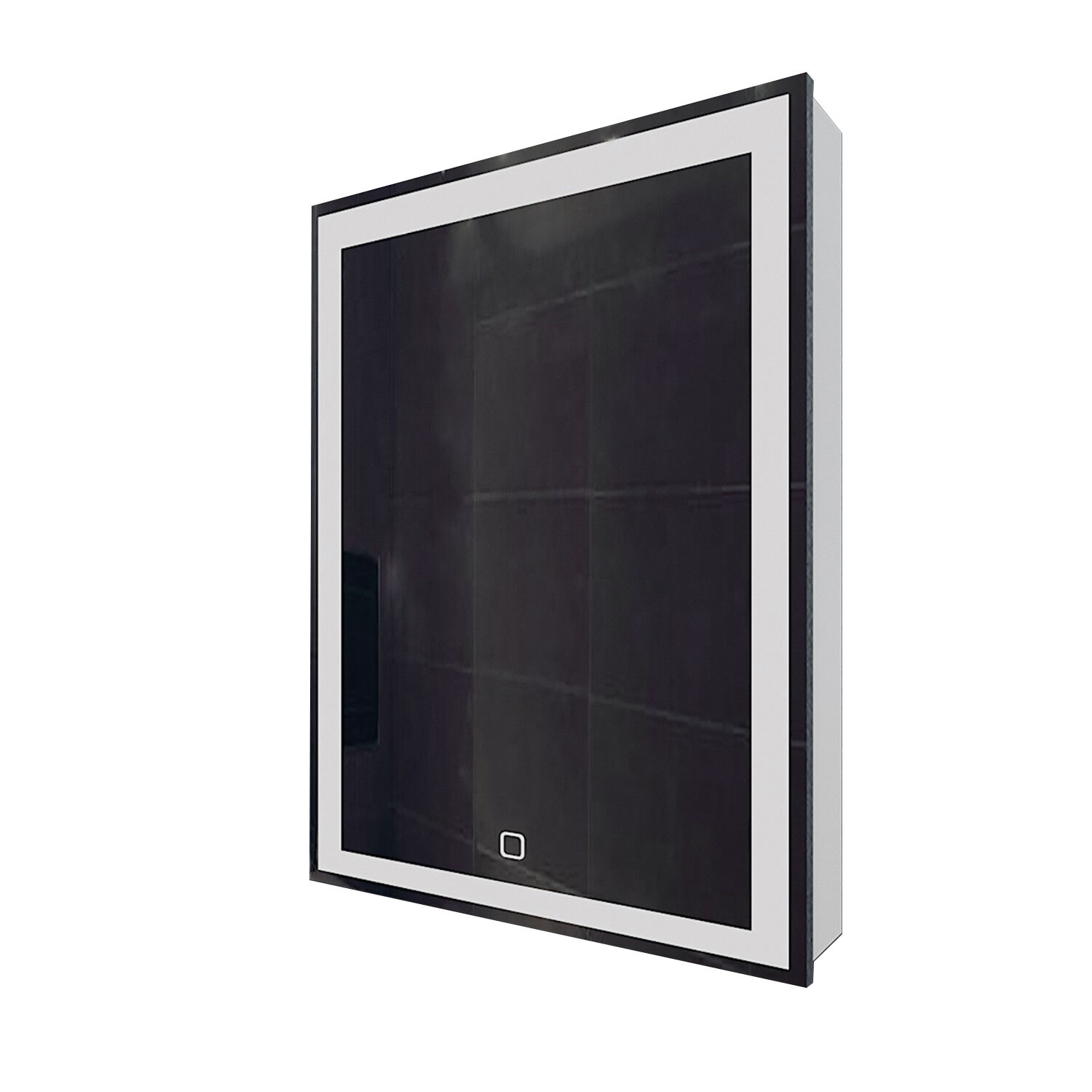 Шкаф-зеркало Mixline Минио 60x80, правый, с подсветкой, цвет белый