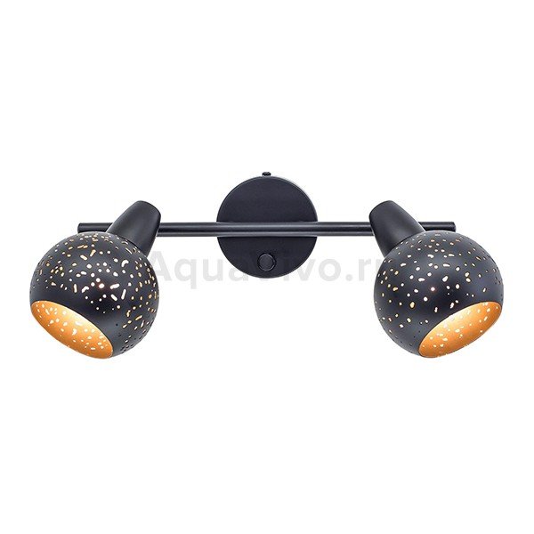 Спот Citilux Деко CL504522, арматура черная, плафоны металл черный / золото, 45х20 см