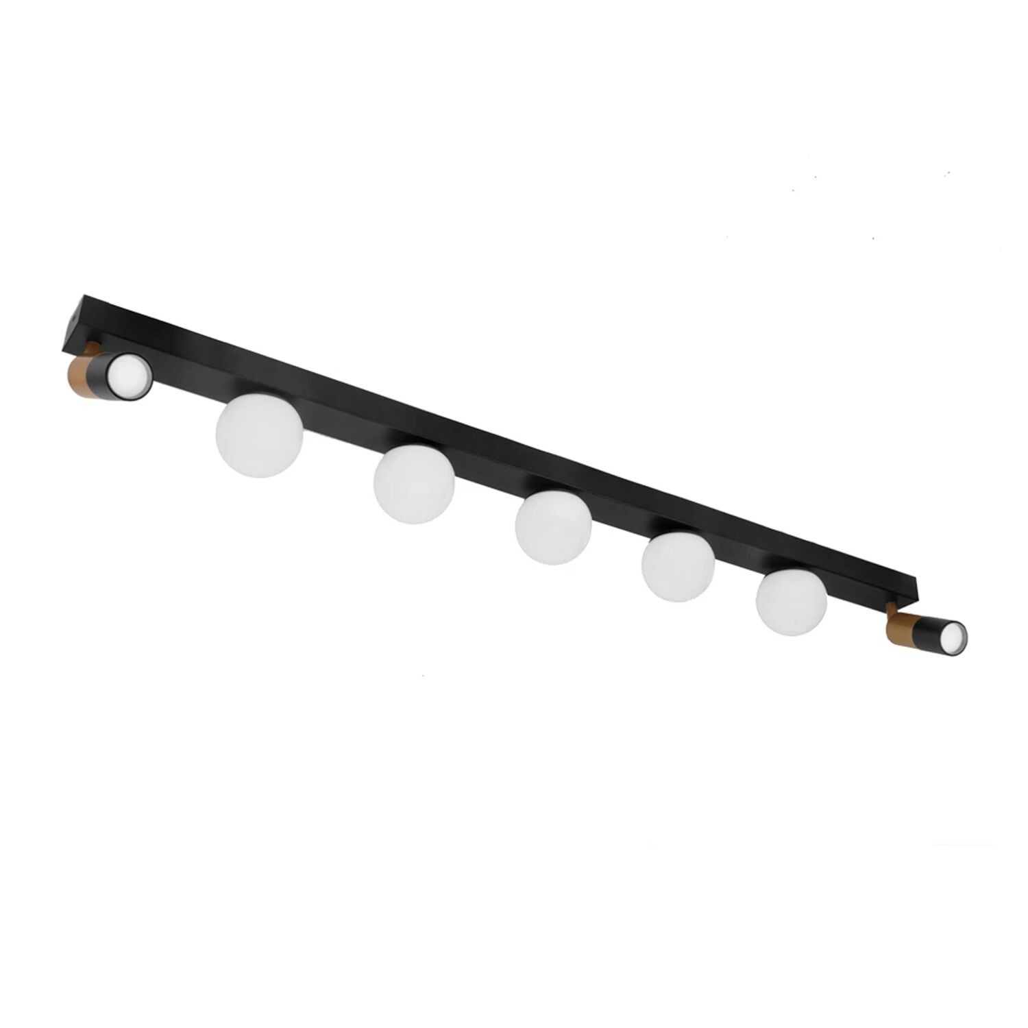 Потолочный светильник Arte Lamp Zosma A2608PL-7BK, арматура черная, плафон пластик белый