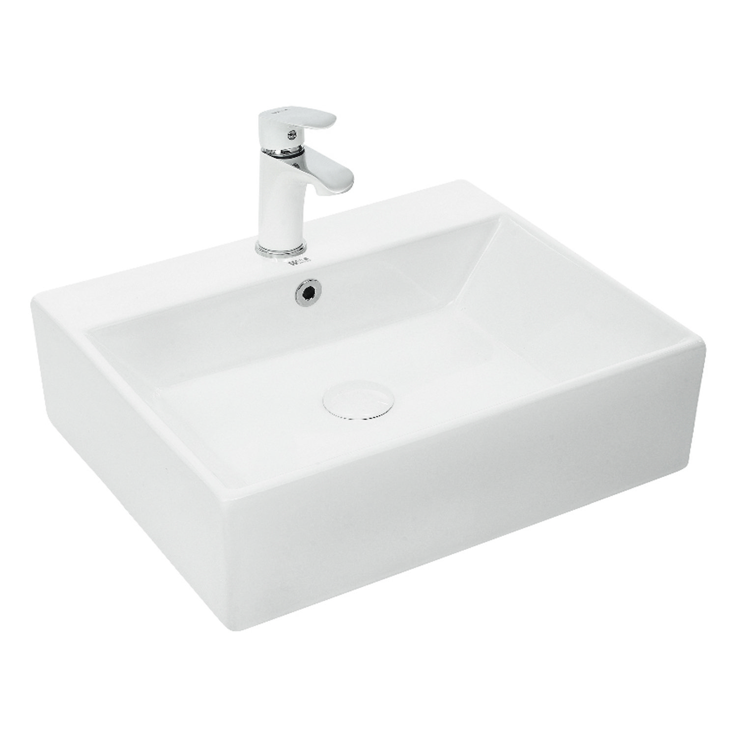 Раковина Weltwasser SK Aisbach 5030 накладная, 52x43 см, цвет белый глянец