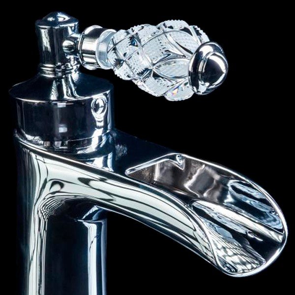 Смеситель Boheme Luxury Vogue Crystal 221-CRST для раковины - фото 1
