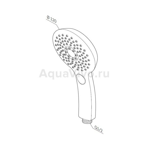 Душевая лейка AM.PM Inspire 2.0 F0250A000, 3 режима - фото 1