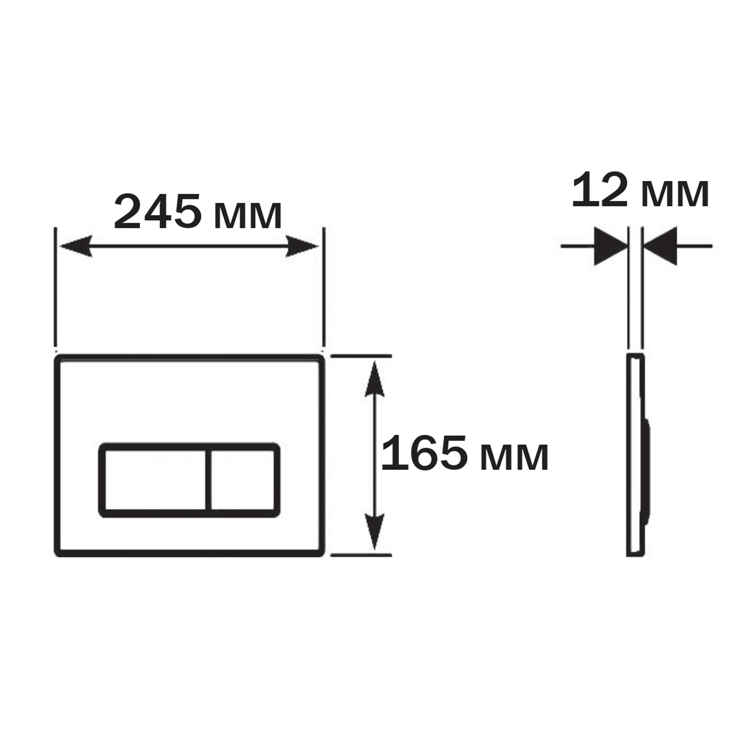 Комплект: Инсталляция Aquatek Standart 50+Кнопка 002B хром глянец+Stella XL T JK5751039MB черный унитаз, смыв торнадо