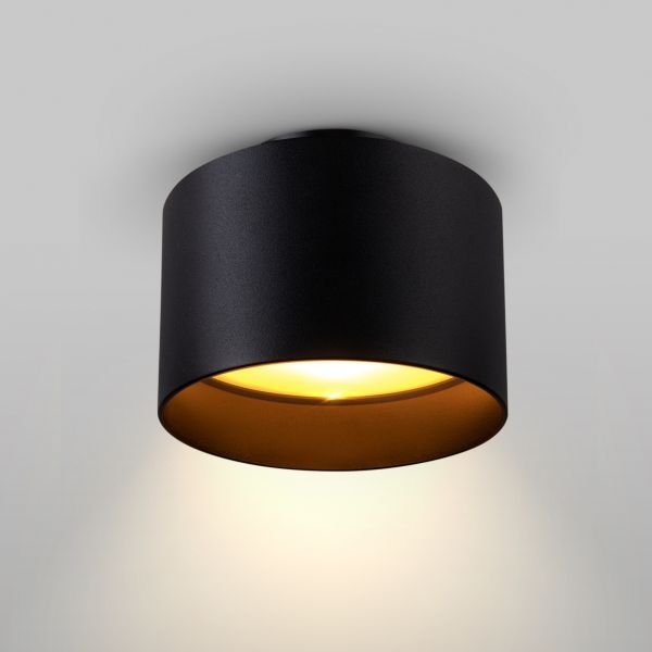 Потолочный светильник Maytoni Technical Planet C009CW-L16B, арматура черная, плафон металл черный