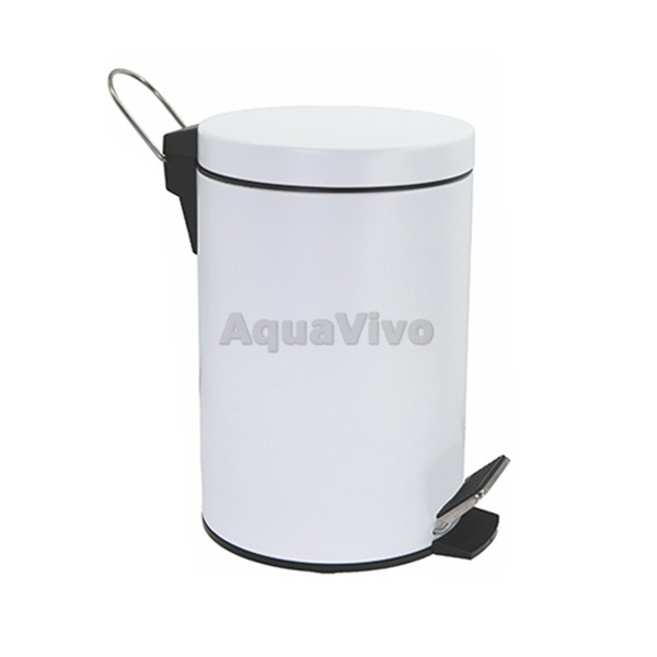 Мусорное ведро WasserKRAFT K-635 WHITE, 5 литров, цвет белый