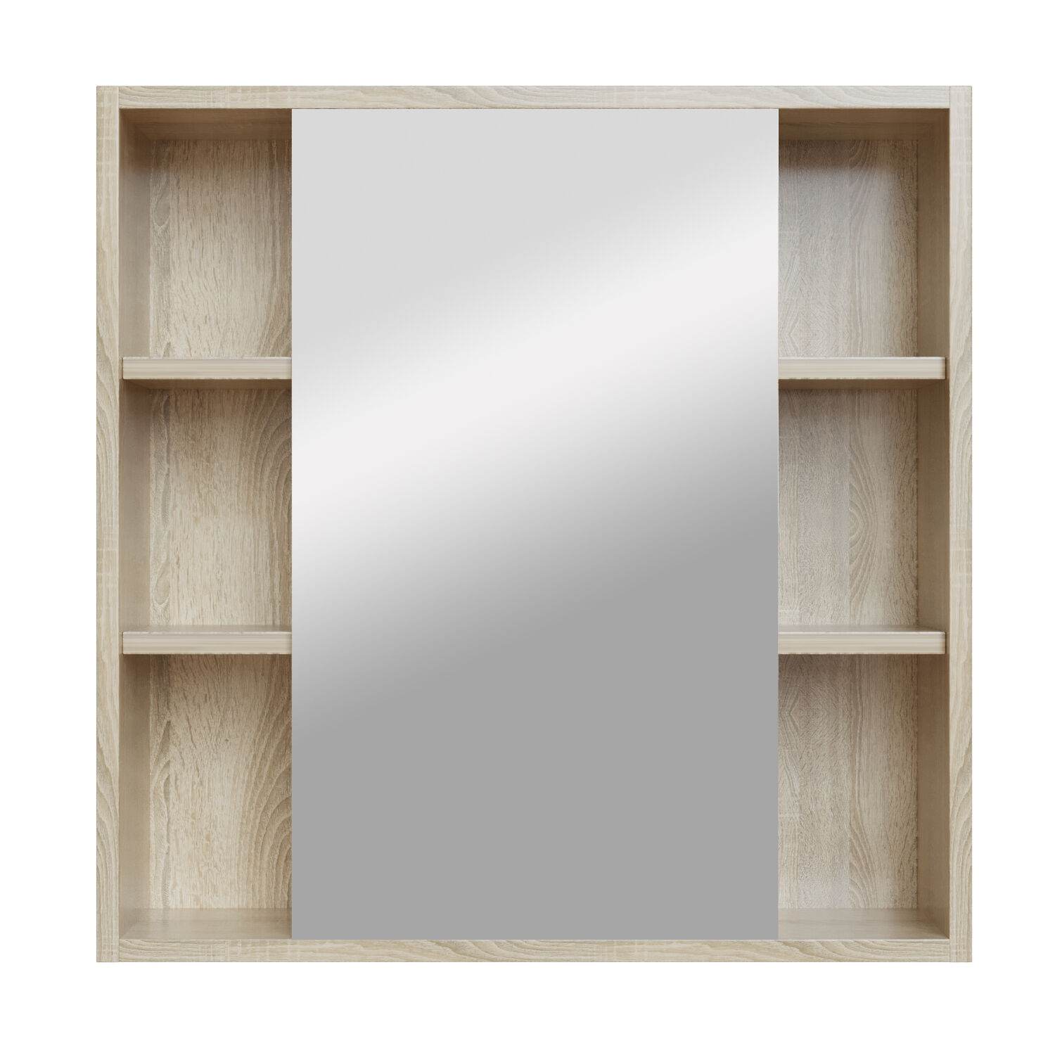 Шкаф-зеркало Mixline Милтон 70, цвет дуб сонома - фото 1
