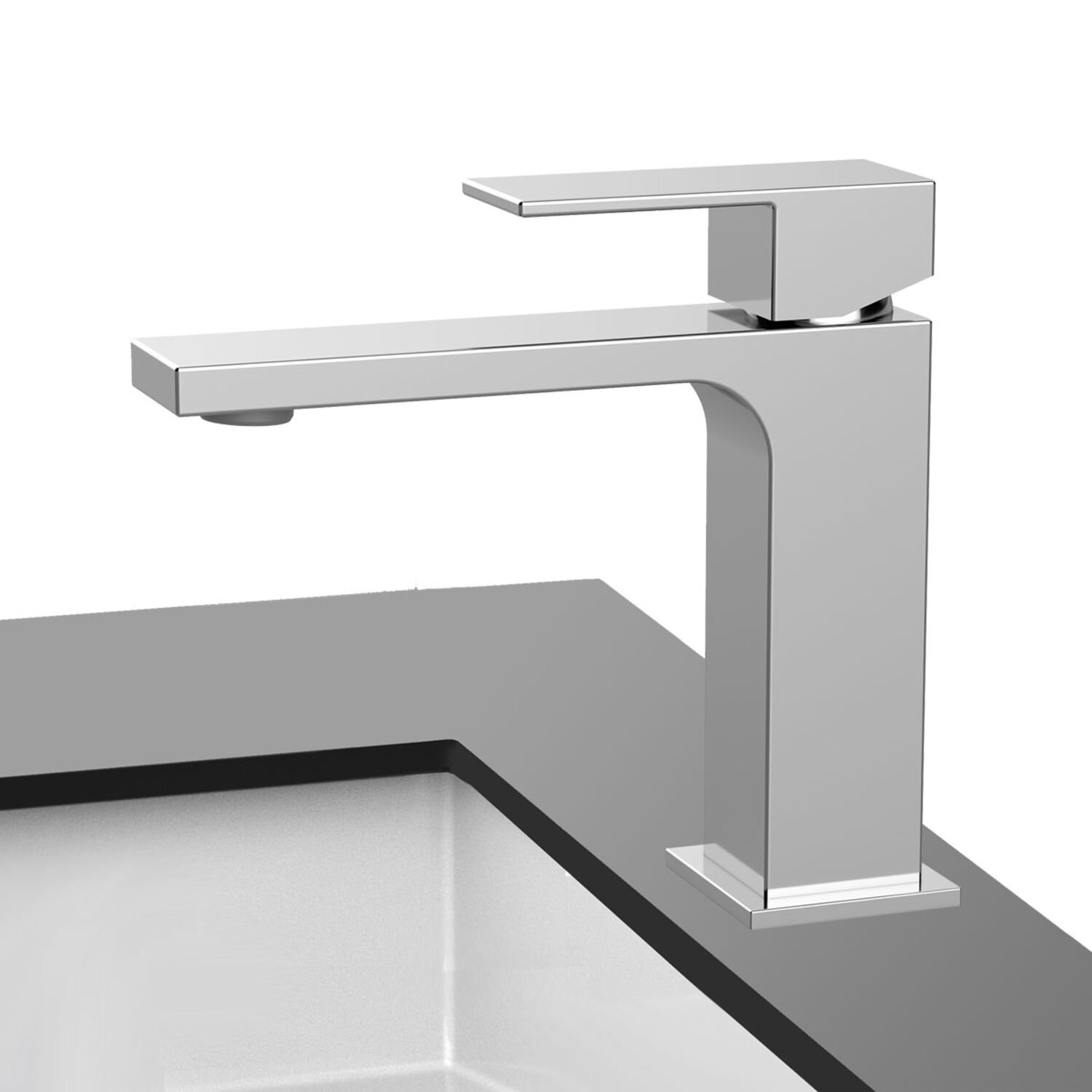 Смеситель Vincea Cube VBF-1C01CH для раковины, цвет хром - фото 1