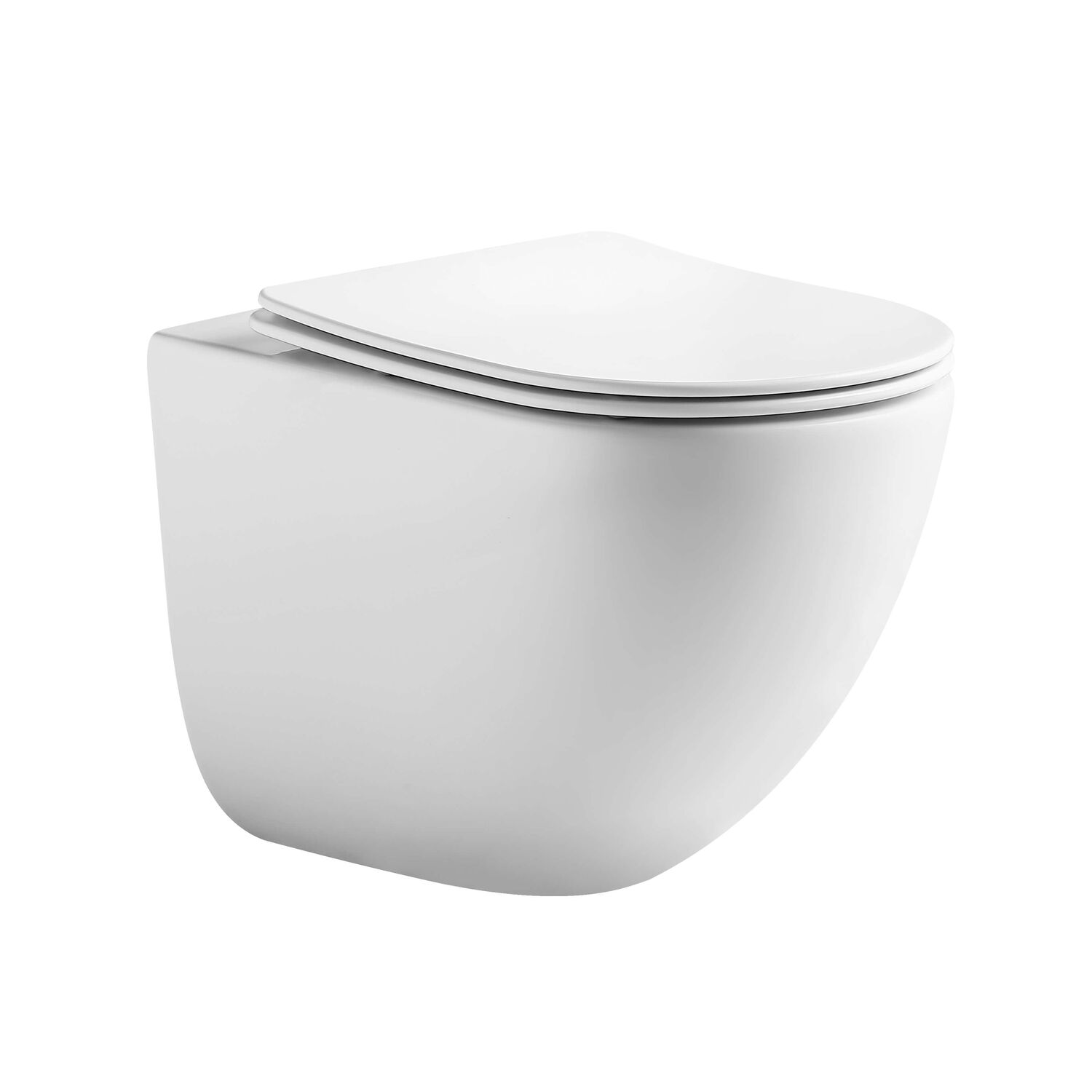 Унитаз Акватек Гелиос AQ1993T-00 подвесной, безободковый, смыв Торнадо, с сиденьем микролифт, цвет белый