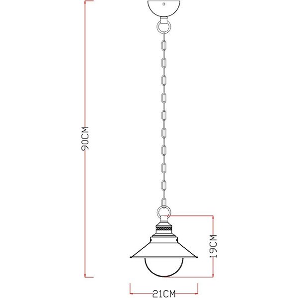 Подвесной светильник Arte Lamp Grazioso A4577SP-1CK, арматура коричневая / золото, плафоны стекло прозрачное, 21х21 см - фото 1