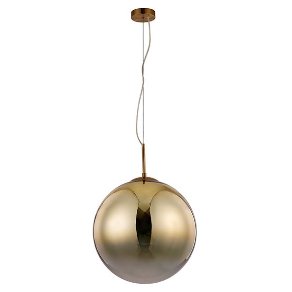 Подвесной светильник Arte Lamp Jupiter Gold A7964SP-1GO, арматура золото, плафон стекло прозрачное / золото, 40х40 см