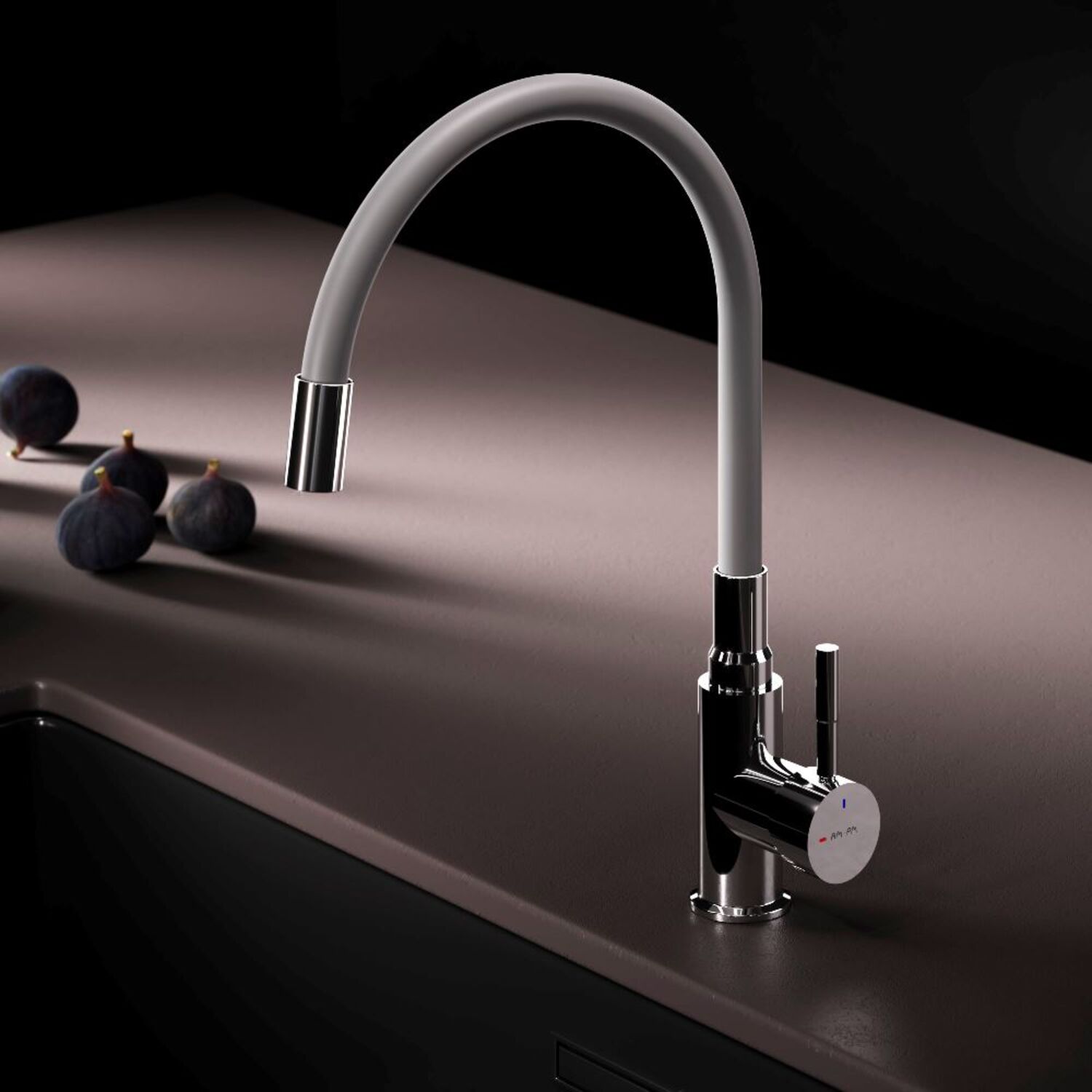 Смеситель AM.PM X-Joy S F85B07605 для кухни, цвет хром / серый - фото 1