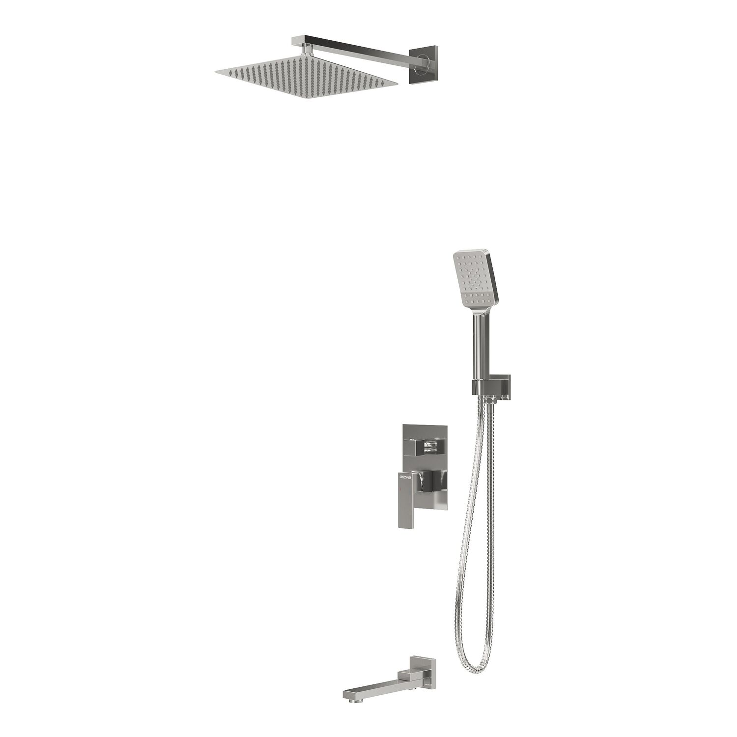 Душевой комплект Grossman Style 501.K35.05.100, встраиваемый, цвет хром глянцевый