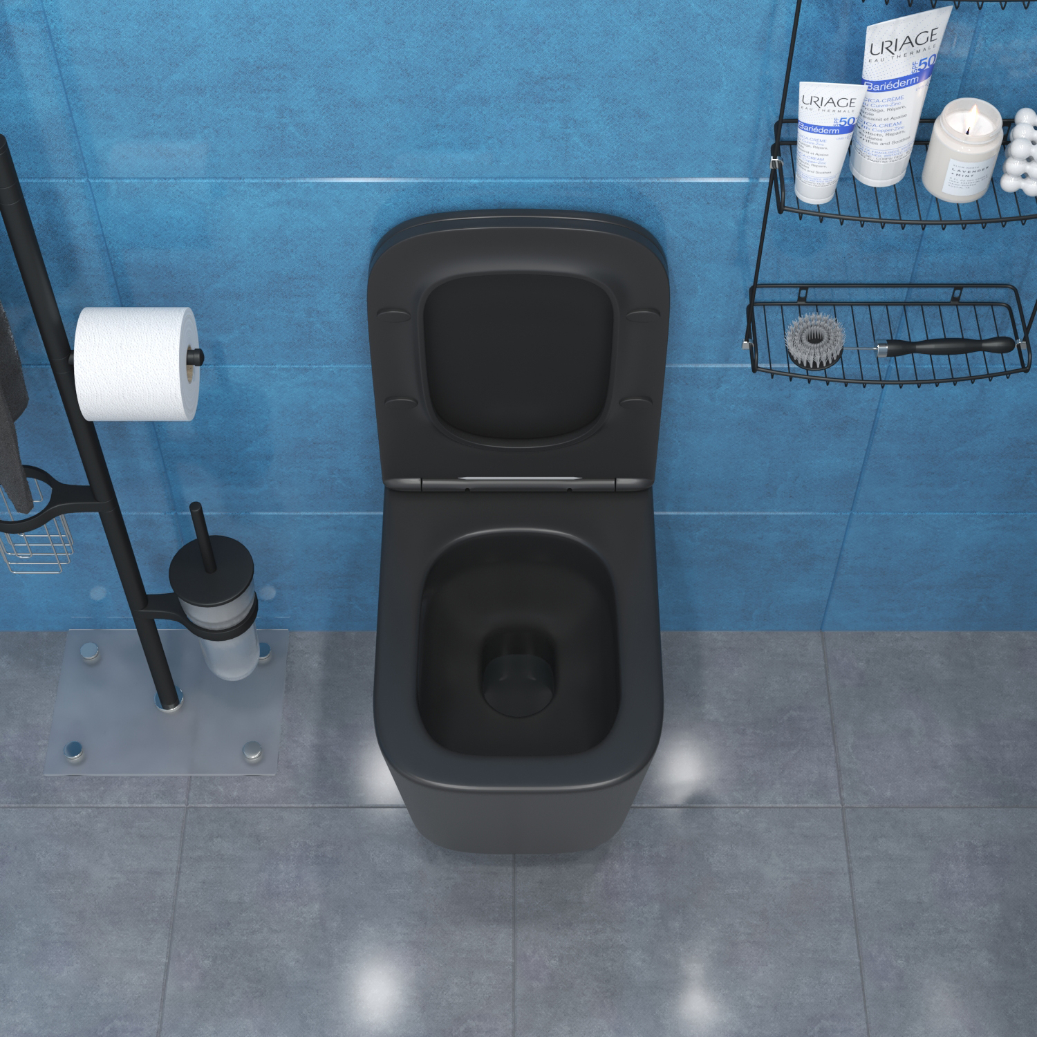 Комплект: Инсталляция AM.PM Pro I012704+Кнопка I0450A38 черная +JOKI Verna T JK0711055MB черный унитаз, смыв торнадо