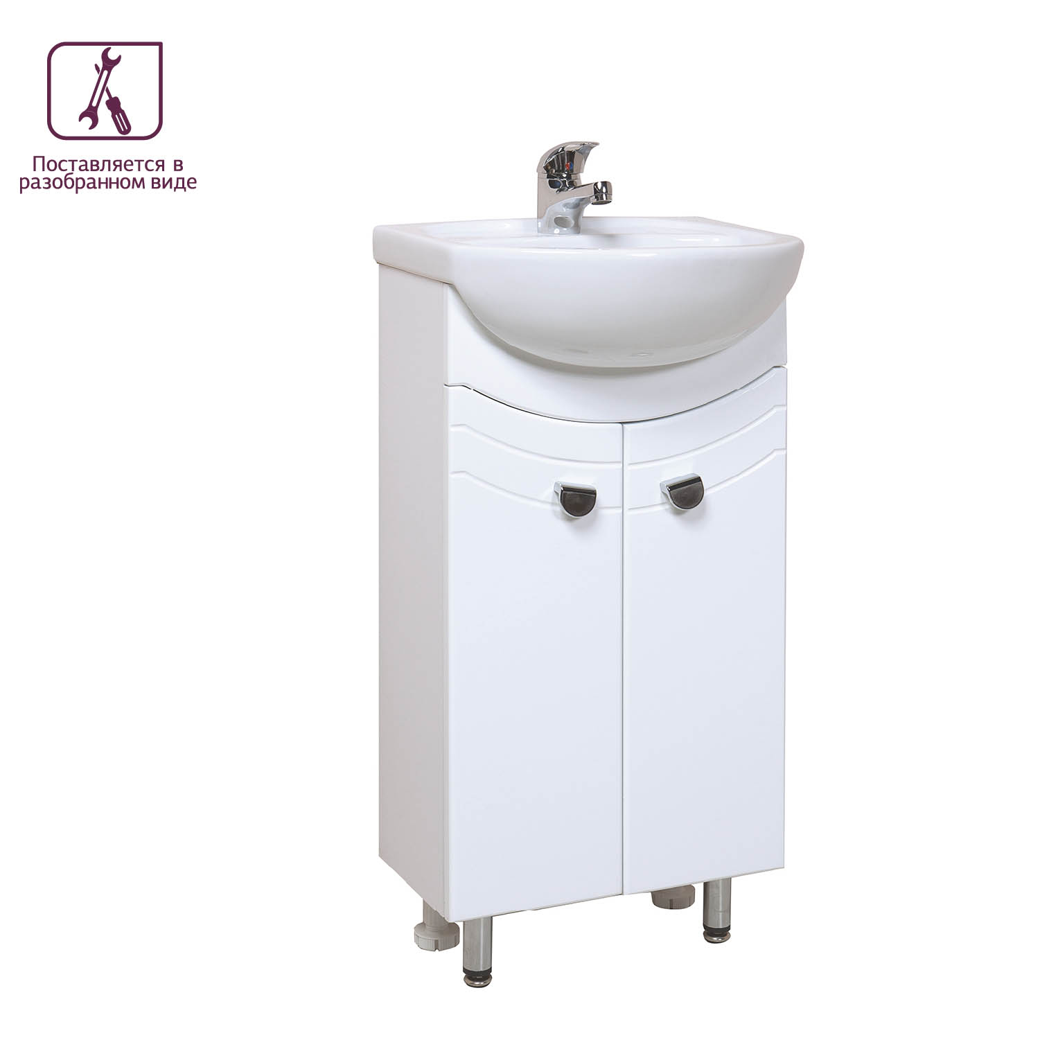 Мебель для ванной Оника Манго 40, цвет белый - фото 1