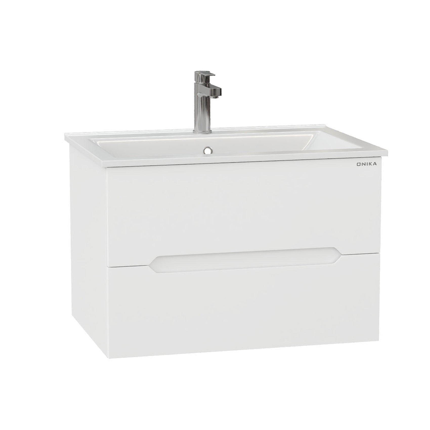 Мебель для ванной Оника Айленд 70, подвесная, цвет белый