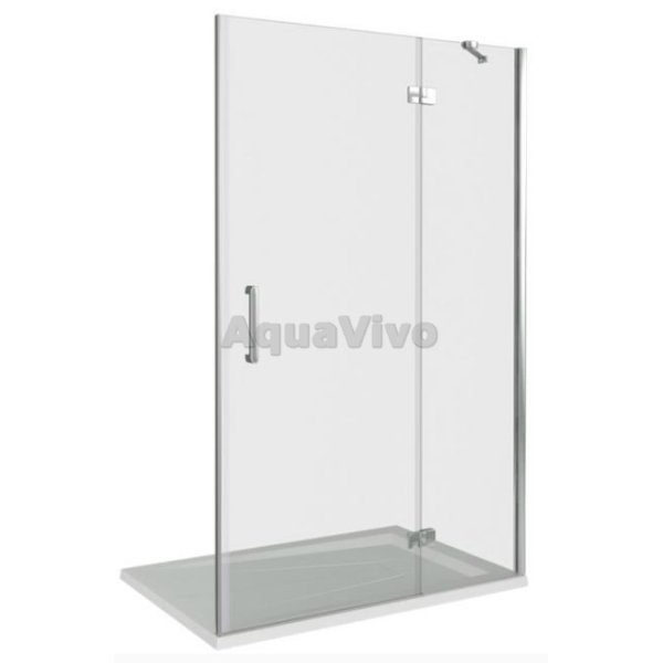 Душевая дверь Good Door Saturn WTW-140-C-CH-R 140, стекло прозрачное, профиль хром, правая - фото 1