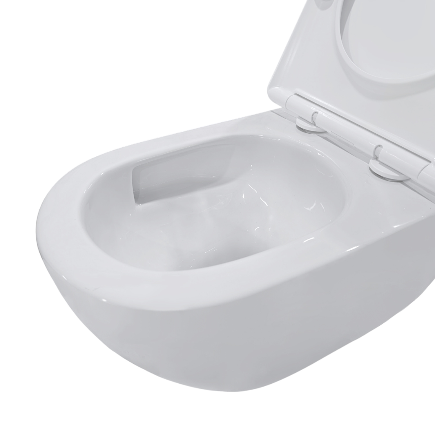 Унитаз Joki Stella XL T JK5751037 подвесной, безободковый, смыв торнадо, с сиденьем микролифт, цвет белый глянец