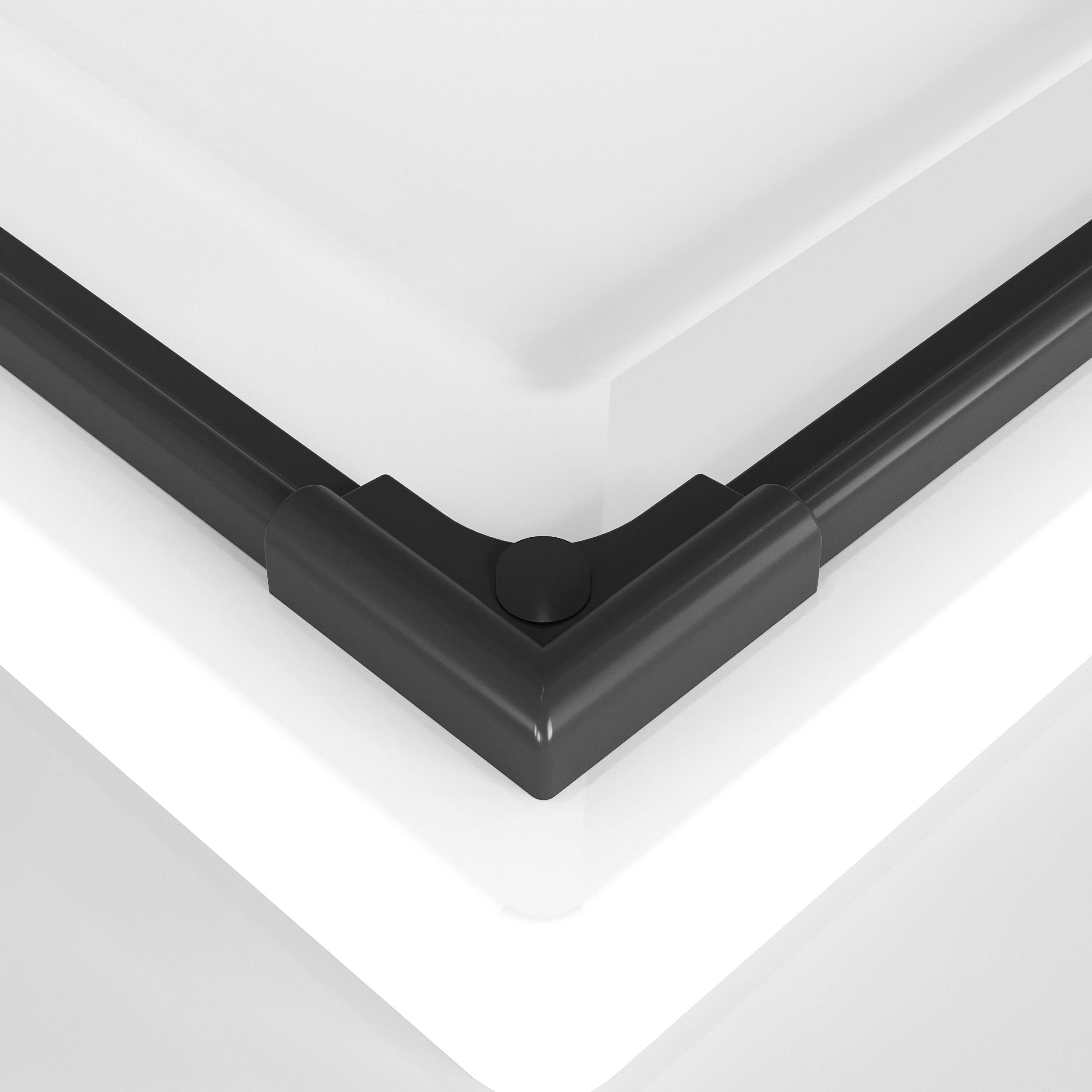 Душевой уголок Niagara Nova NG-6828-34 Black 80x80, стекло прозрачное., профиль черный матовый