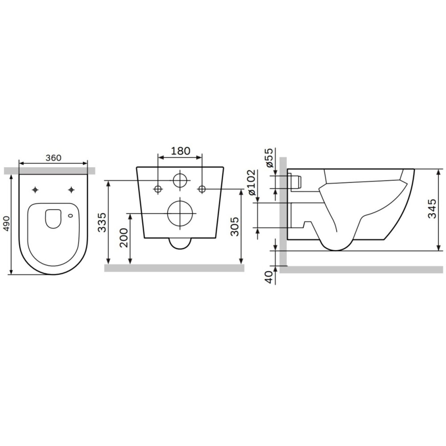 Унитаз Like AquaSpin 2.0 C801901SC подвесной, безободковый, с сиденьем микролифт, цвет белый - фото 1