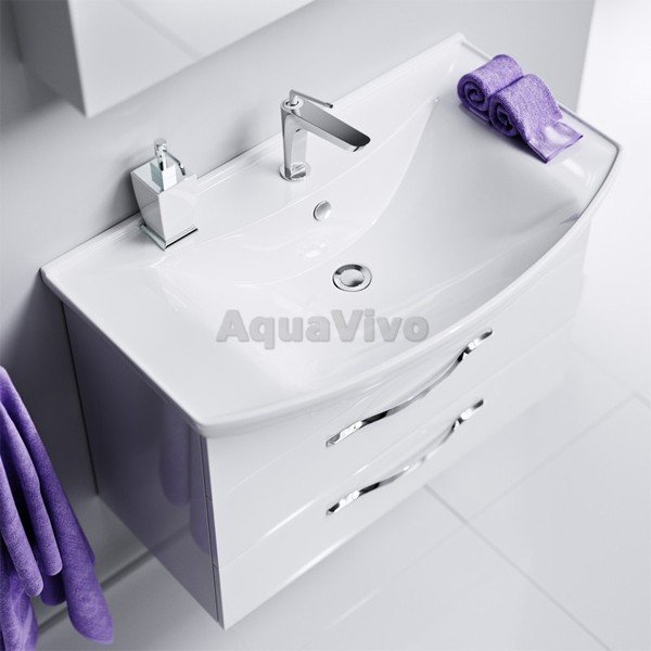 Мебель для ванной Aqwella Аллегро 85, с 2 ящиками, цвет белый - фото 1