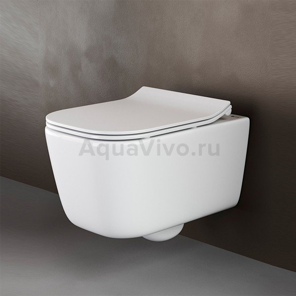 Унитаз Ceramica Nova New Day CN3005 подвесной, безободковый, с сиденьем микролифт - фото 1