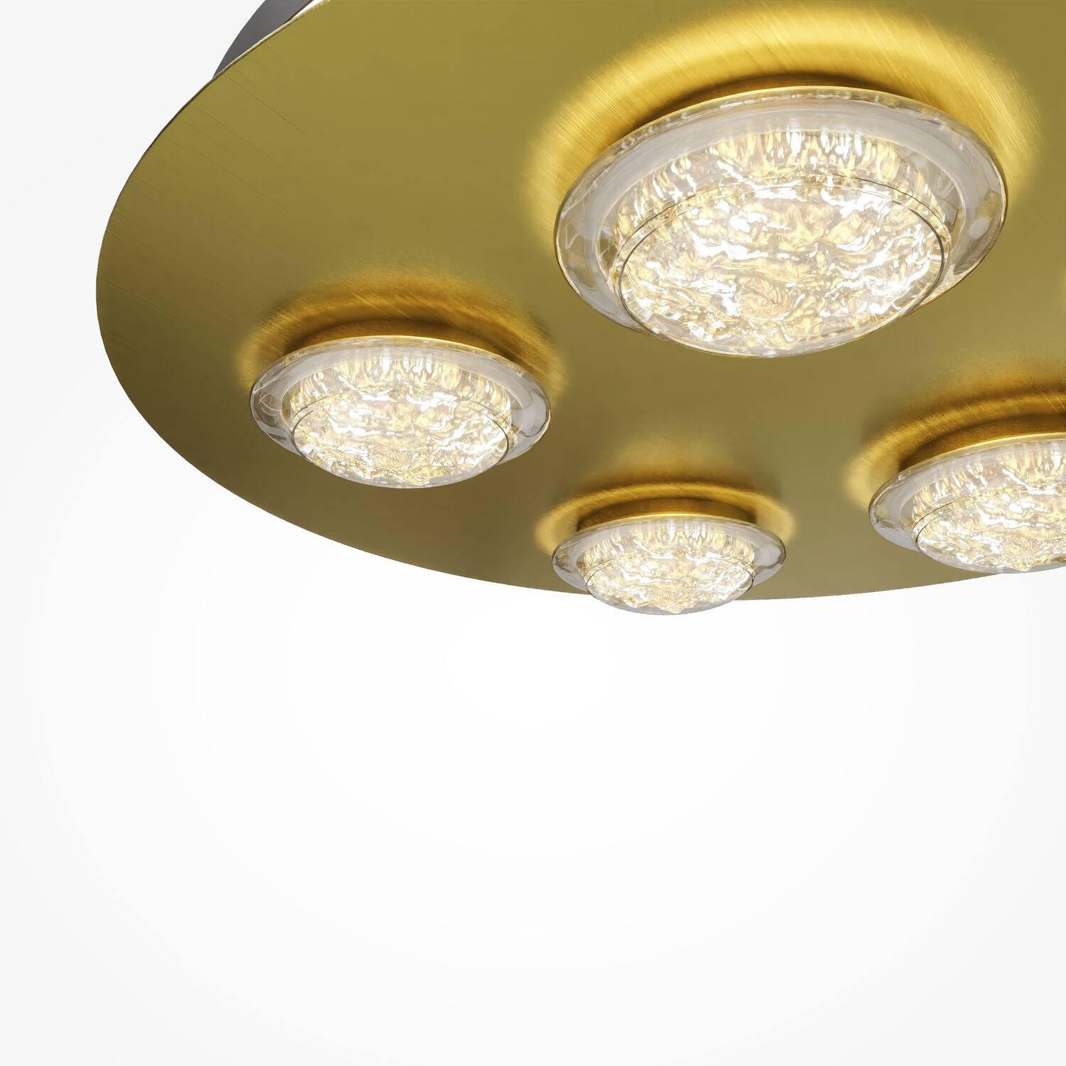 Потолочный светильник Maytoni Pharao MOD361CL-L58BS3K, арматура черная / латунь, плафон акрил прозрачный - фото 1