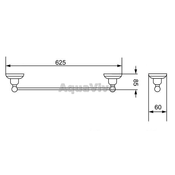Полотенцедержатель Fixsen Bogema FX-78501, 60 см - фото 1