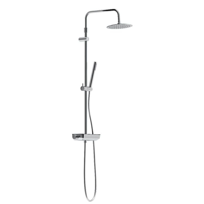 Душевая стойка Damixa Scandinavian Pure 936750000, с верхним душем, термостатическим смесителем, цвет хром