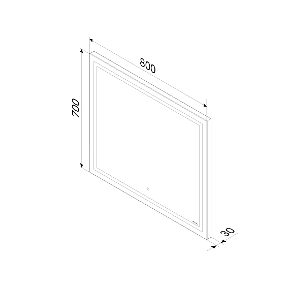 Мебель для ванной AM.PM Gem 75 подвесная, цвет черный матовый