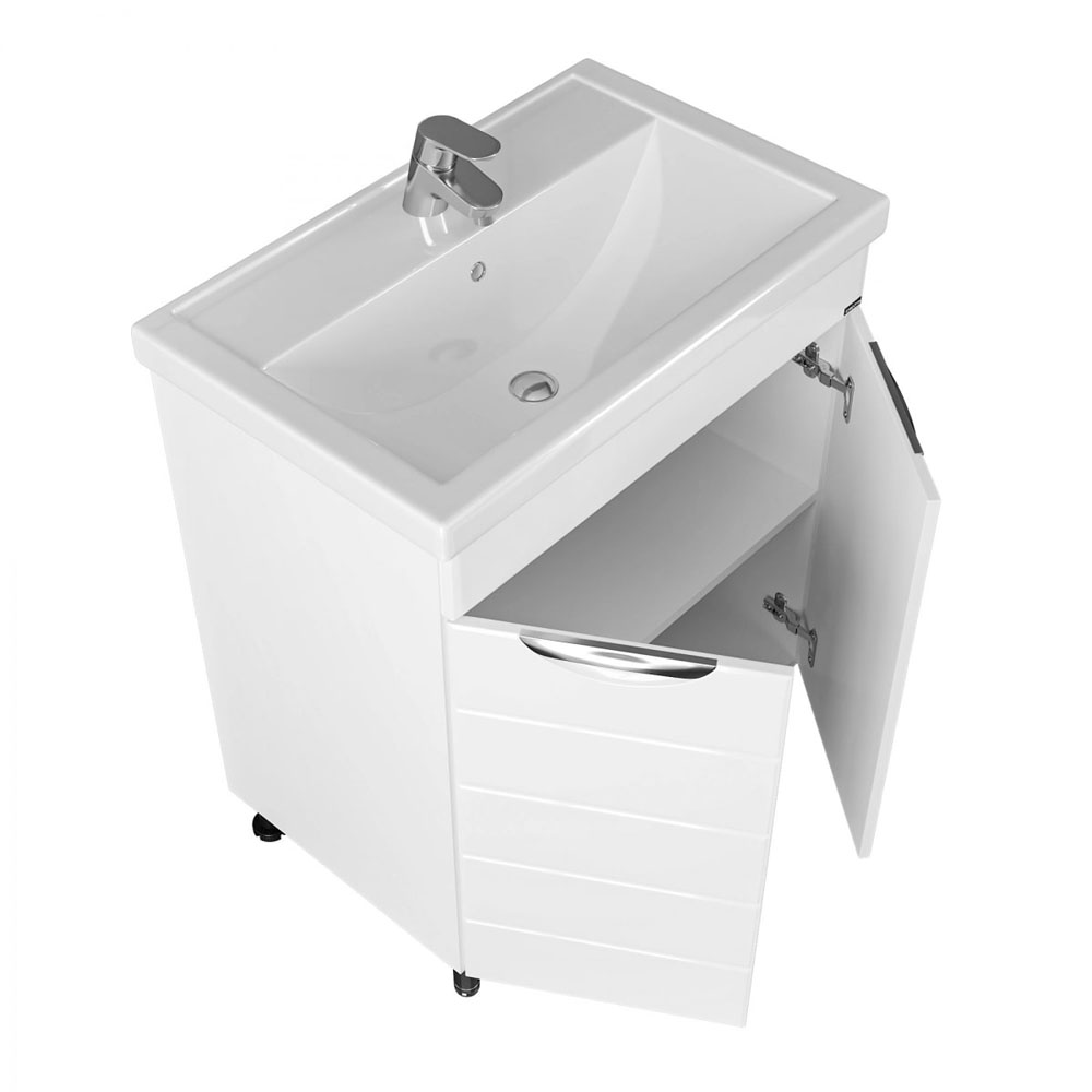 Тумба под раковину Санта Родос 70, напольная, цвет белый - фото 1