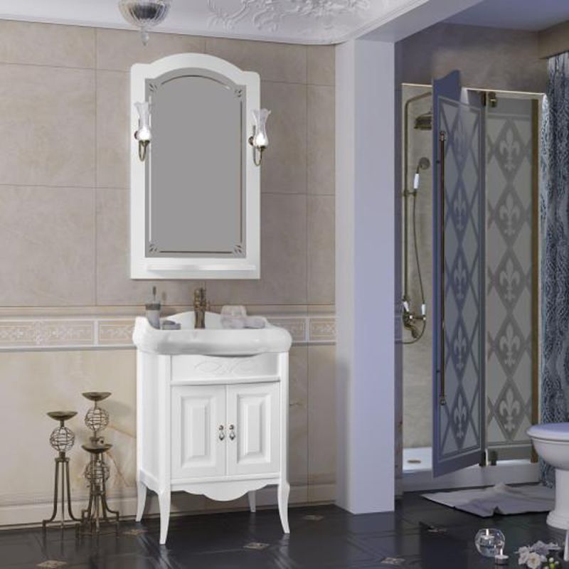 Мебель для ванной Опадирис Лоренцо 60, цвет белый матовый - фото 1