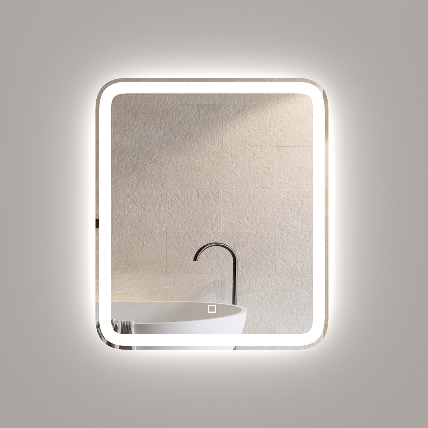 Мебель для ванной Оника Айленд 60, напольная, цвет графит / дуб крафт золотой